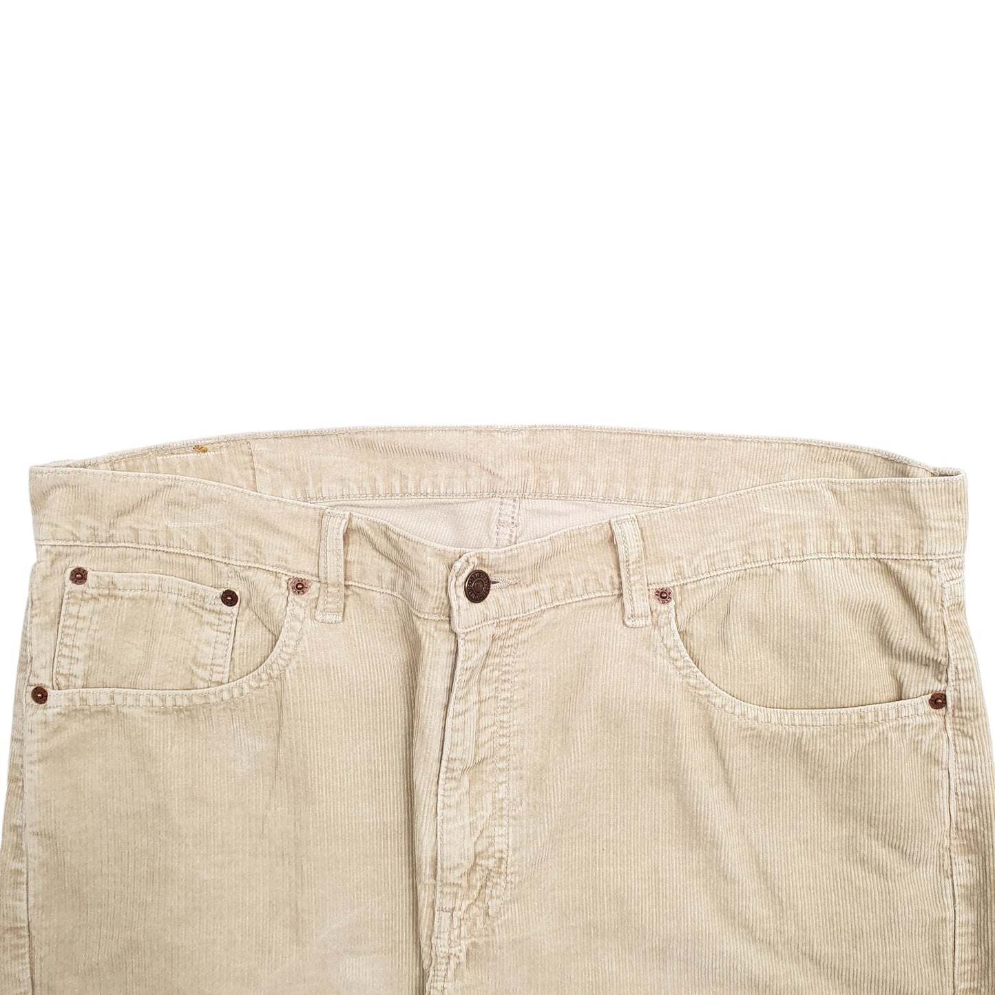 Mens Beige Levis  Corduroy Trousers
