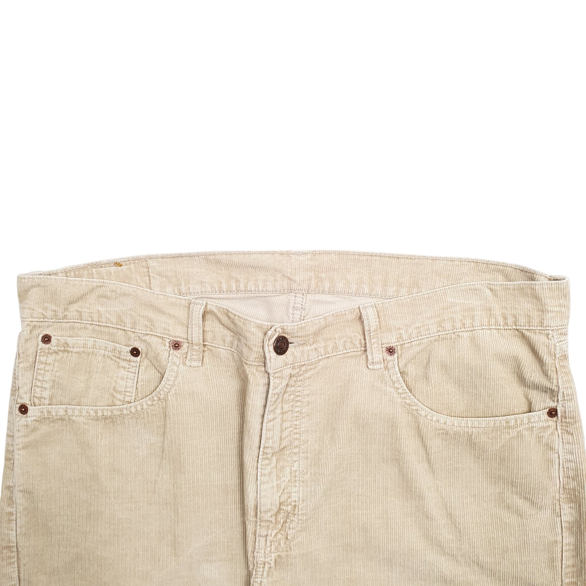Mens Beige Levis  Corduroy Trousers
