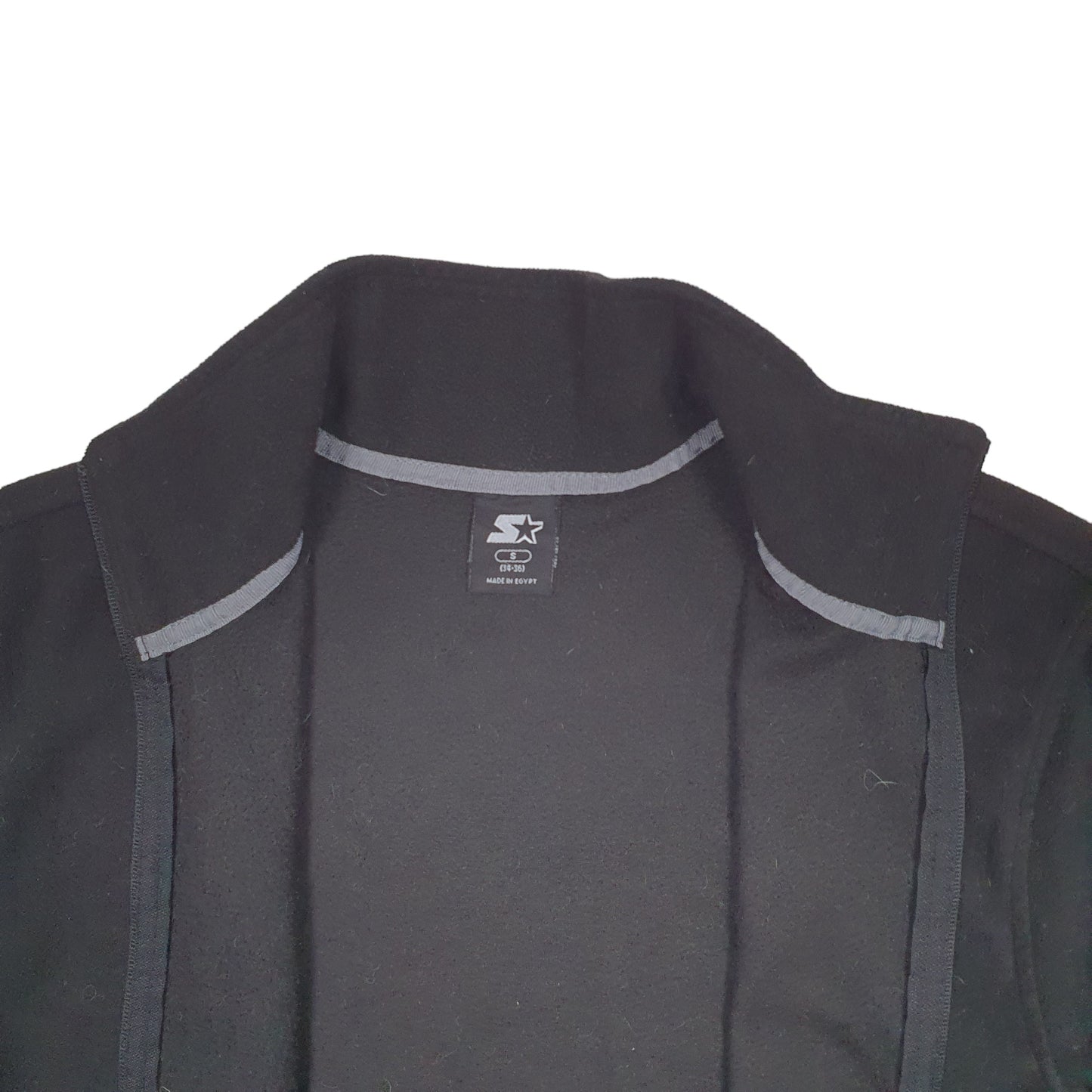Mens Black Starter  Full Zip Jumper