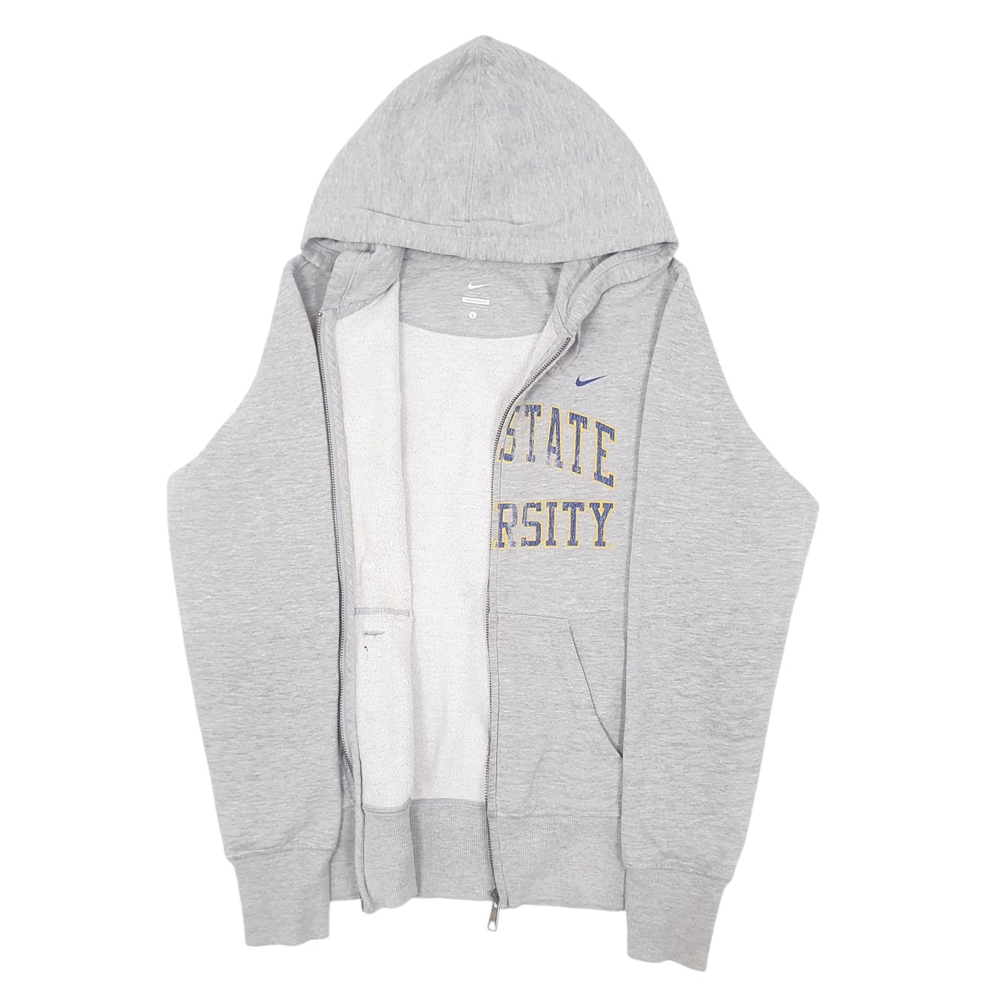 Womens Grey Nike Kent State University Full Zip Jumper