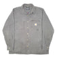 Mens Grey Carhartt Overshirt Shacket Lined Rugged Flex  Coat