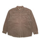 Mens Brown Levis Shacket Overshirt Fleece Lined Long Sleeve Shirt