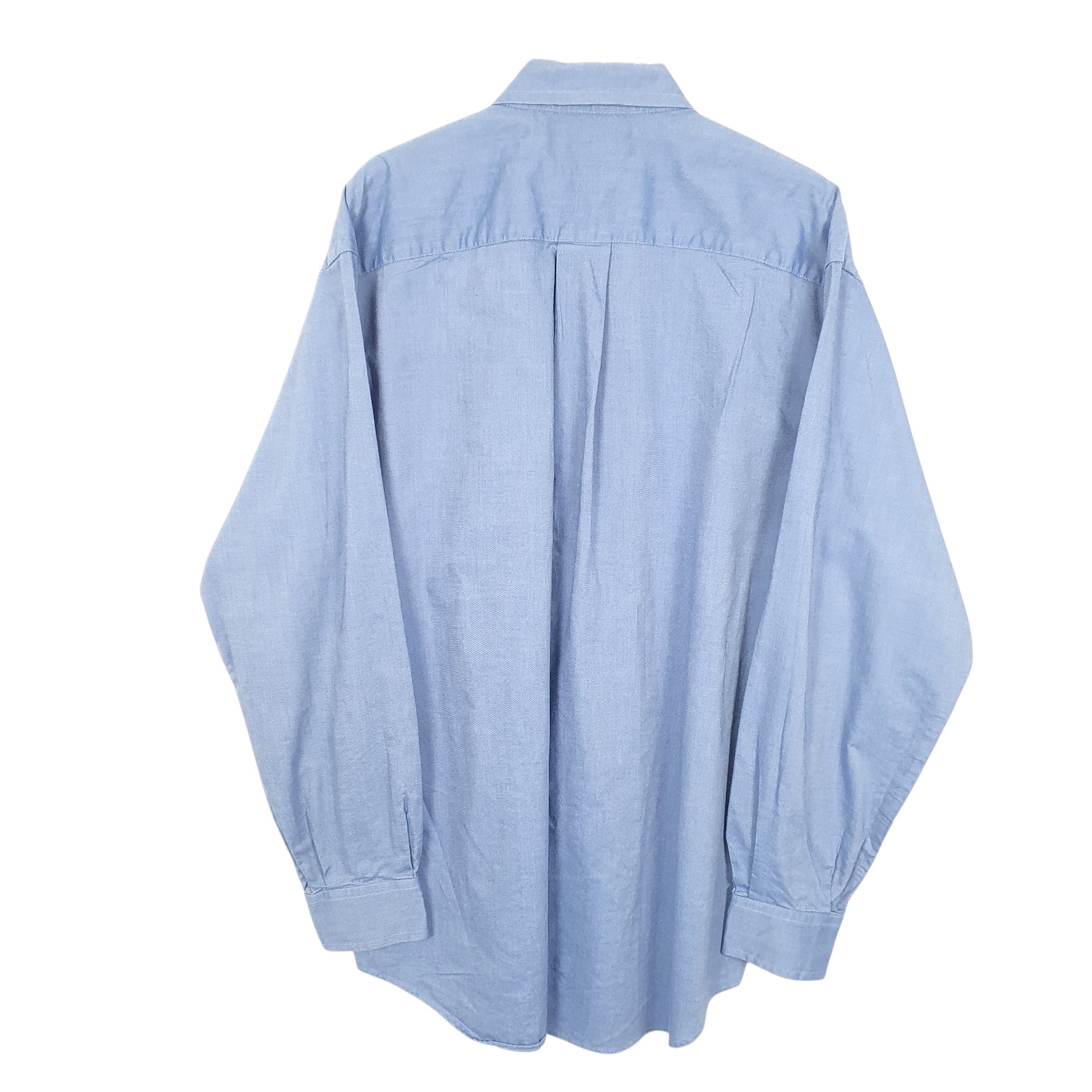 Mens Blue Nautica Vintage Oxford Long Sleeve Shirt