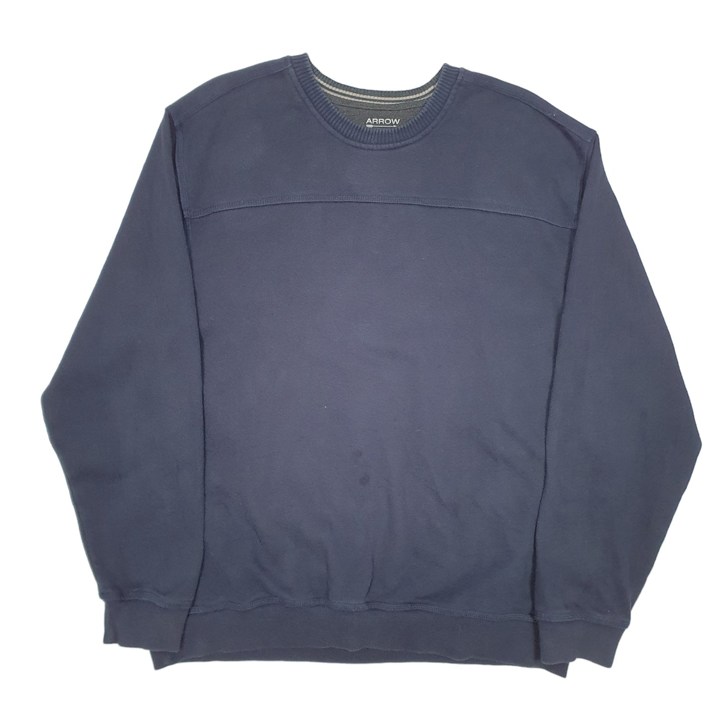 Mens Navy Arrow USA Basics Casual Crewneck Jumper