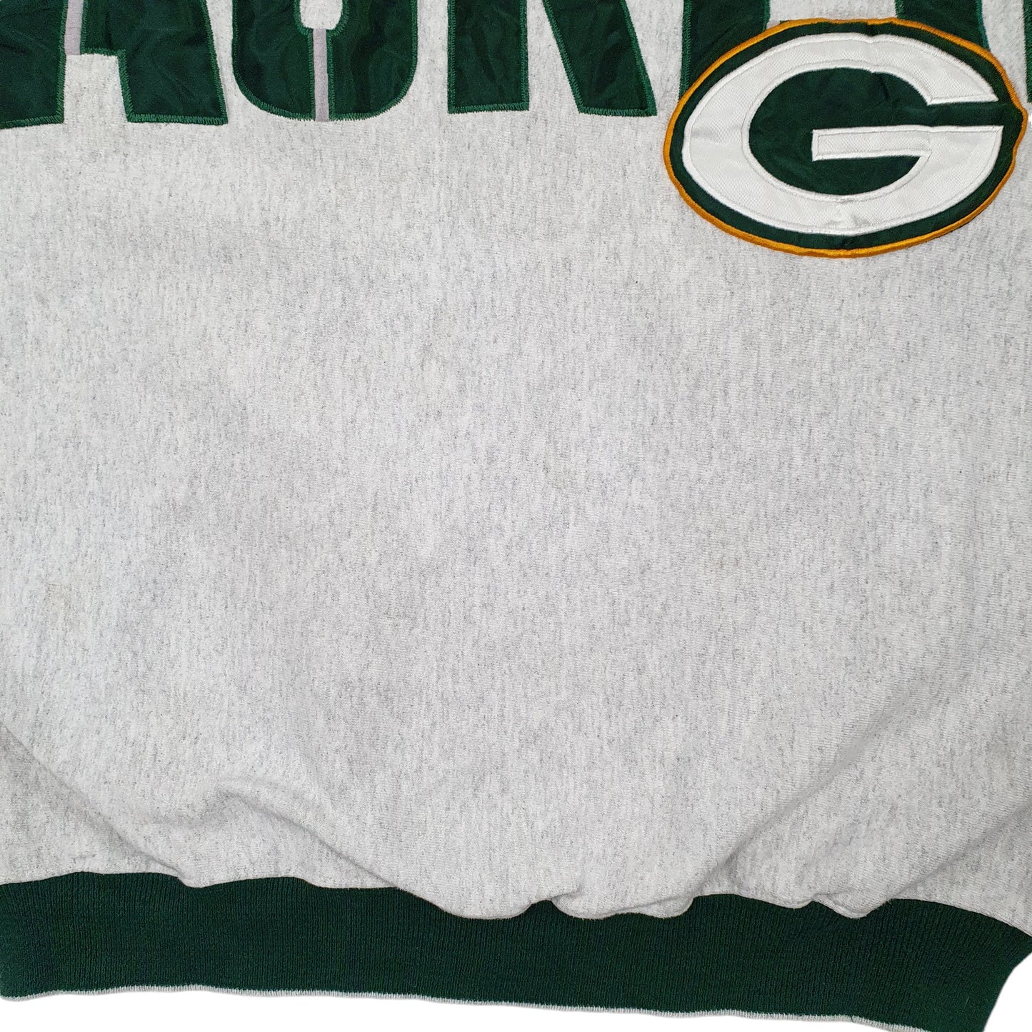 Mens Grey Legends Vintage 1998 90s Green Bay Packers NFL Superbowl Crewnecks Jumper