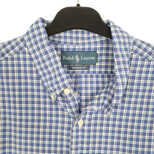 Mens Blue Ralph Lauren  Long Sleeve Shirt