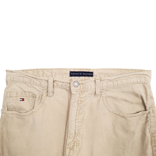 Mens Beige Tommy Hilfiger  Corduroy Trousers