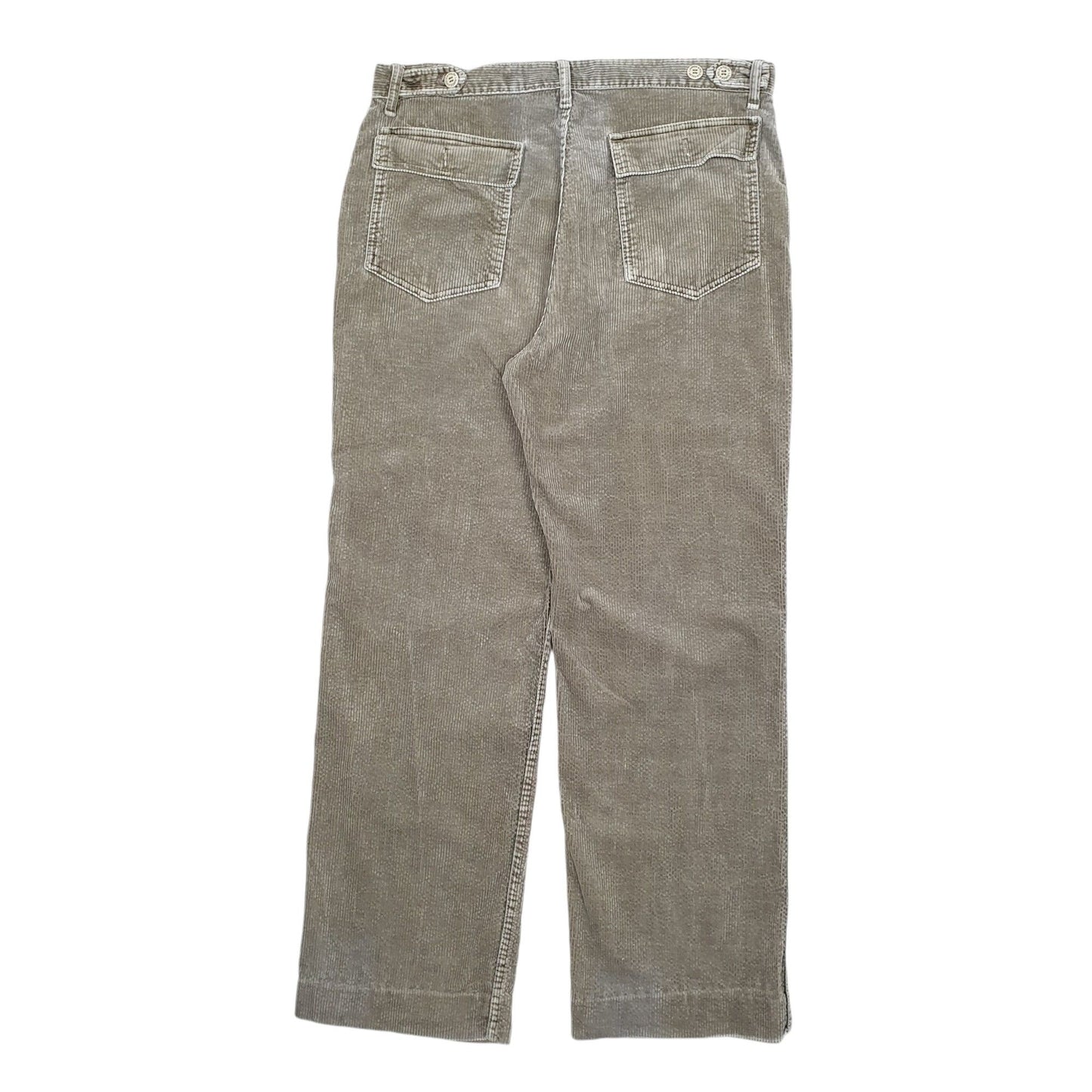 Mens Grey Polo Ralph Lauren Fatigue Corduroy Trousers