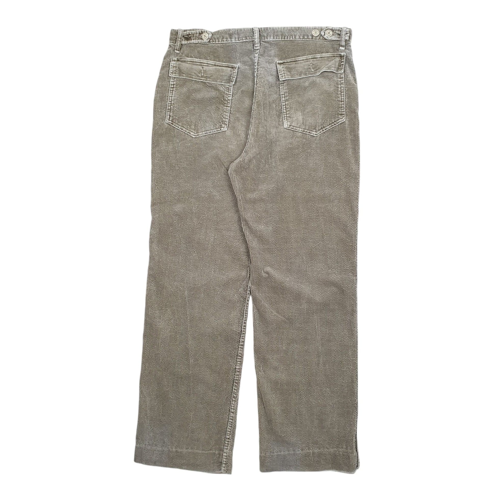 Mens Grey Polo Ralph Lauren Fatigue Corduroy Trousers