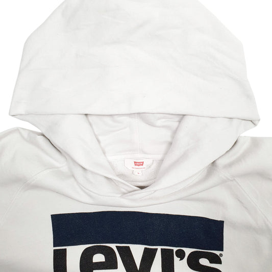 Mens White Levis Levis Hoodie Jumper