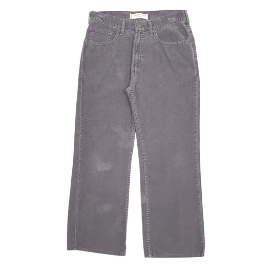 Womens Grey Levis Low Loose Corduroy Trousers