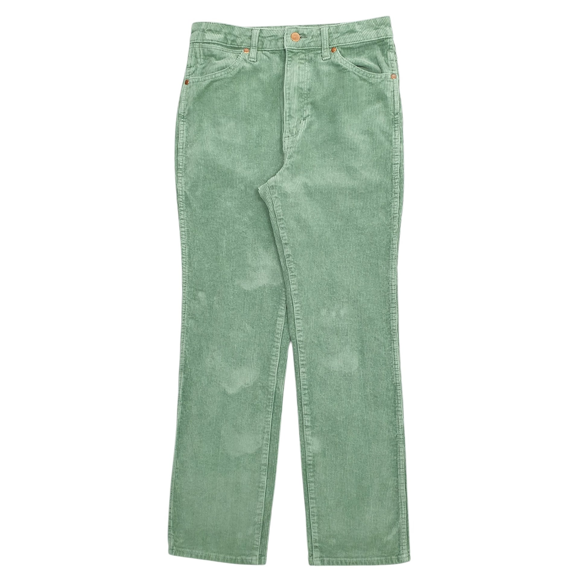 Womens Green Levis Wild West High Rise Corduroy Trousers