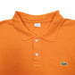 Mens Orange Lacoste  Short Sleeve Polo Shirt