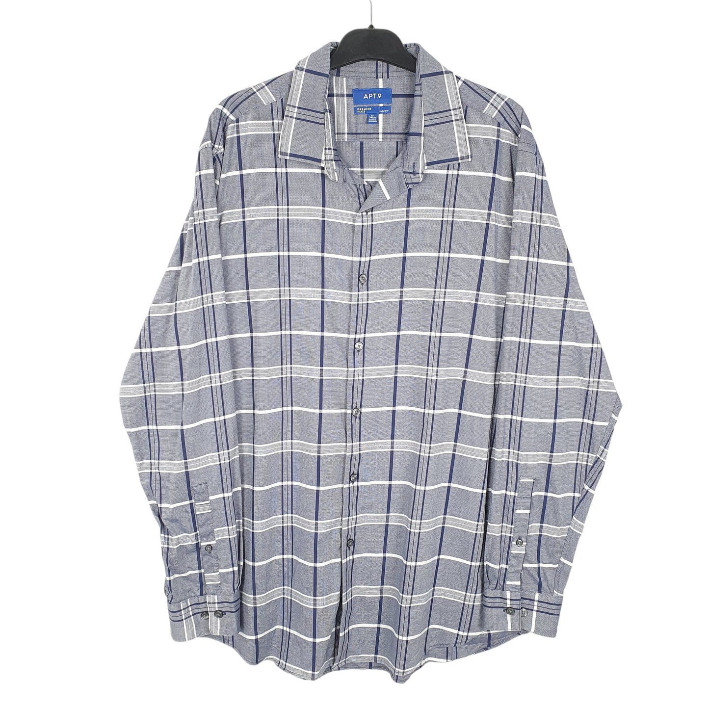 Mens Navy APT.9  Long Sleeve Shirt