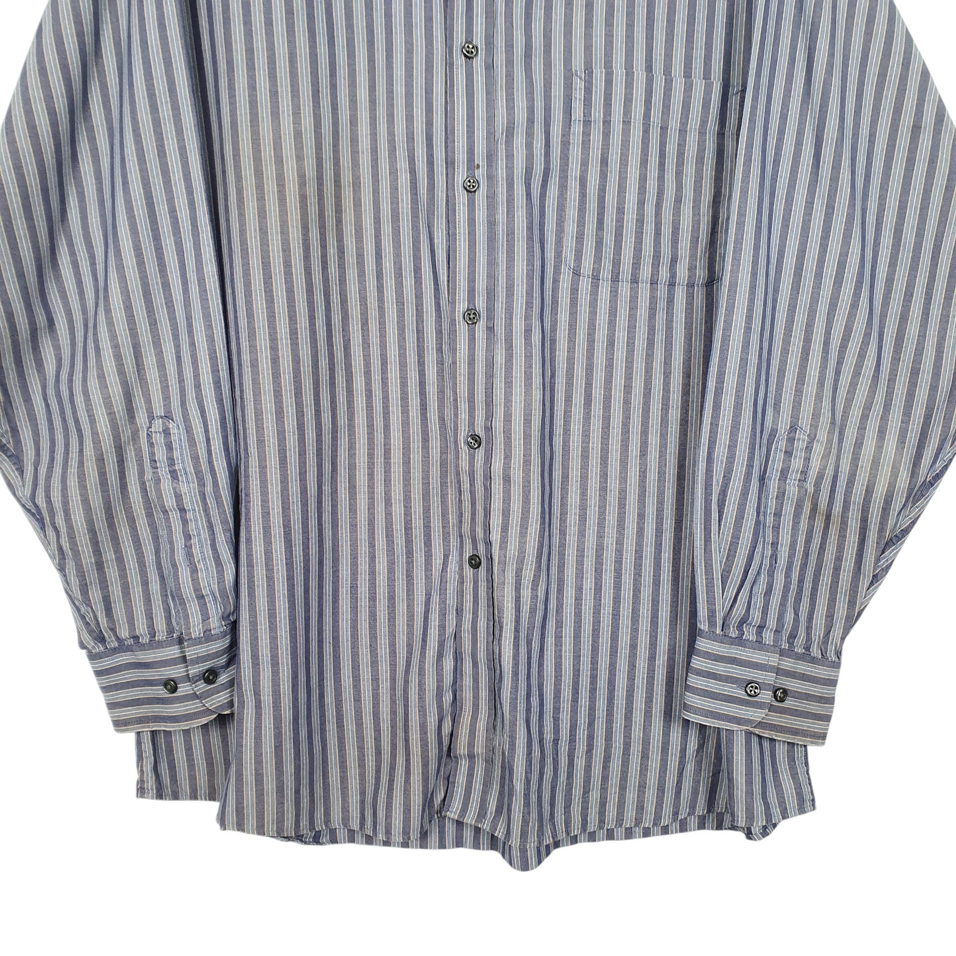 Mens Blue Dockers  Long Sleeve Shirt