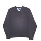 Mens Black Tommy Hilfiger Knit Crewneck Jumper