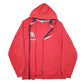 Mens Red Nike Hoodie Swoosh Full Zip Jumper