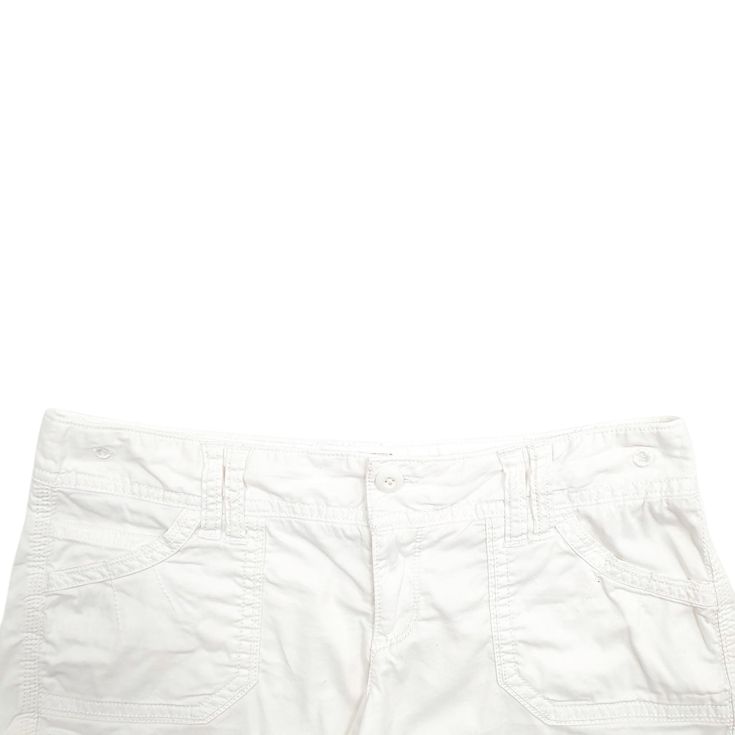 Womens White American Eagles Outfitters  Chino Shorts