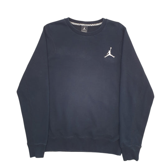 Mens Black Nike Jordan Jumpman Basketball Chicago Bulls Crewneck Jumper