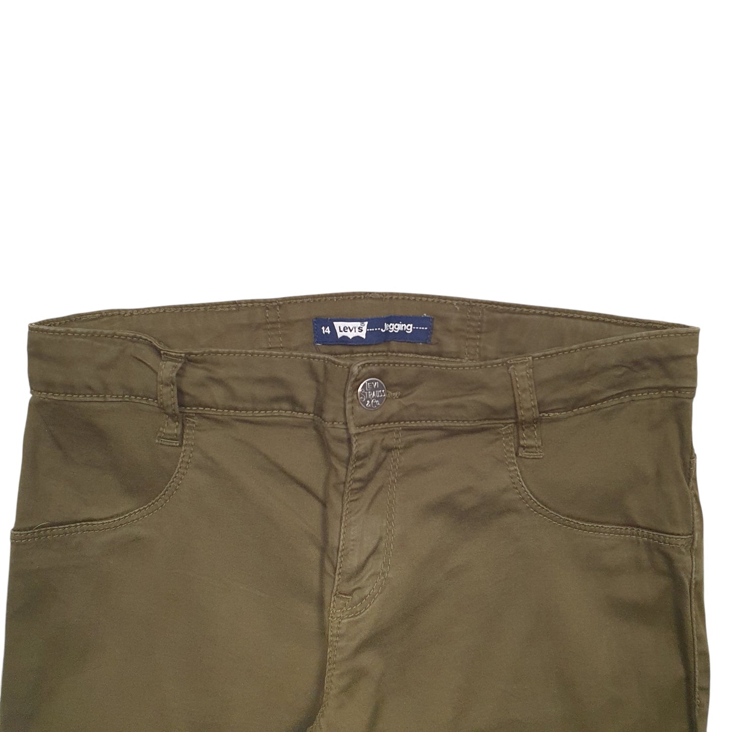 Womens Khaki Levis Stretch Fit Chino Trousers