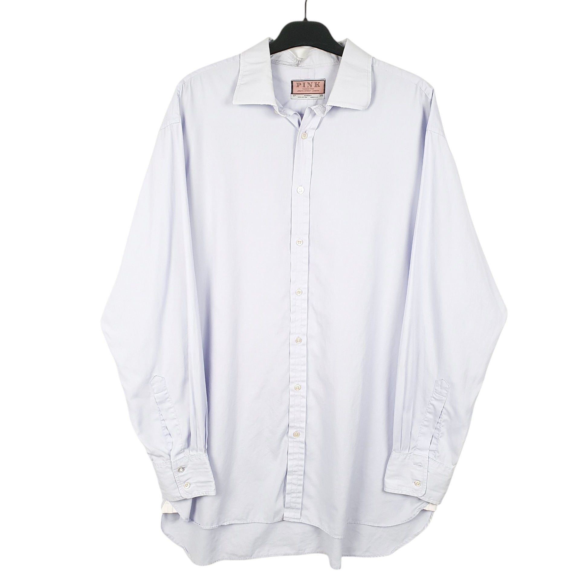 Mens Lilac Pink Jermyn Street London Long Sleeve Shirt