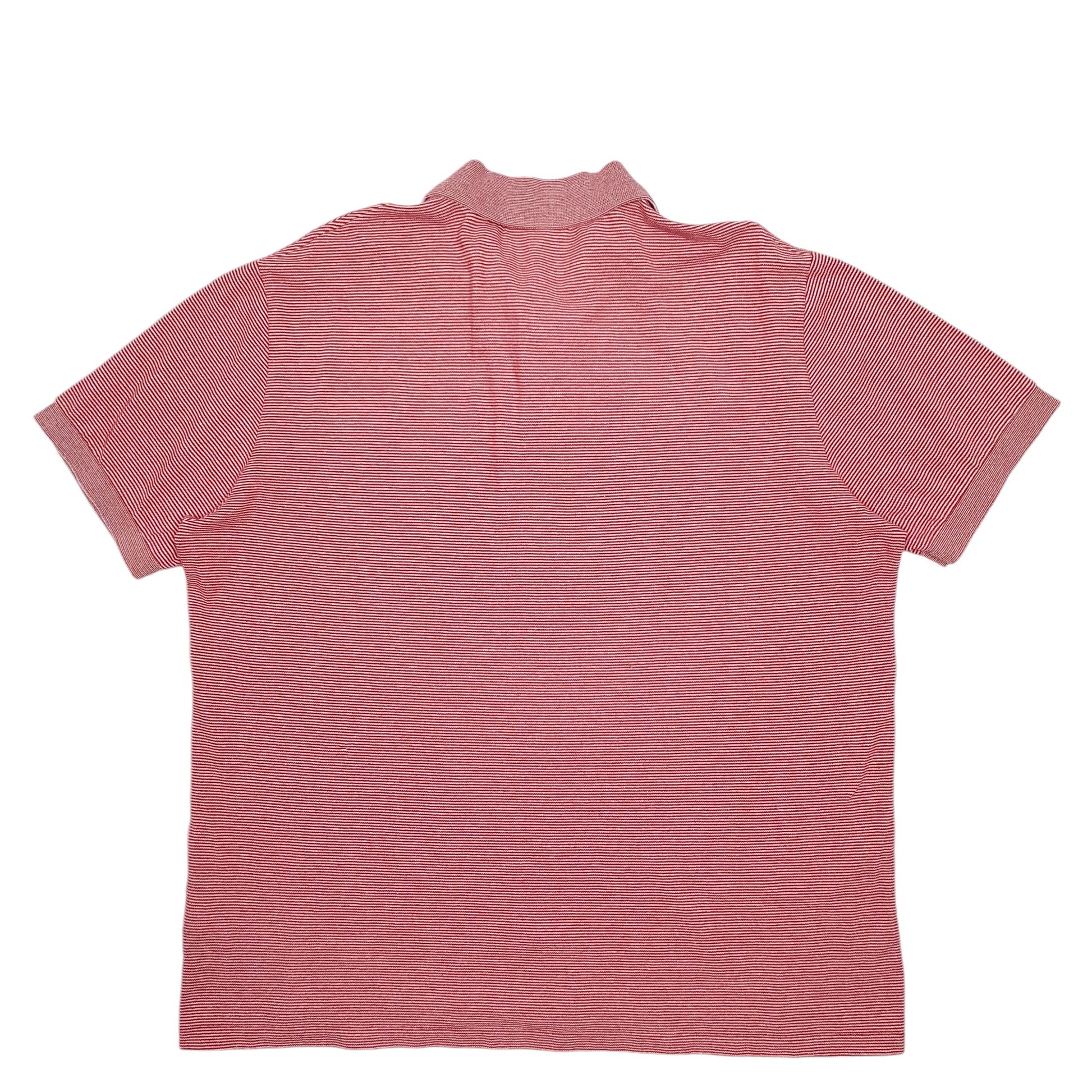 Mens Red Lacoste Regular Fit Short Sleeve Polo Shirt