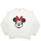 Mens Cream Jerzees Minnie Mouse Vintage 90's Made In USA Crewneck Jumper