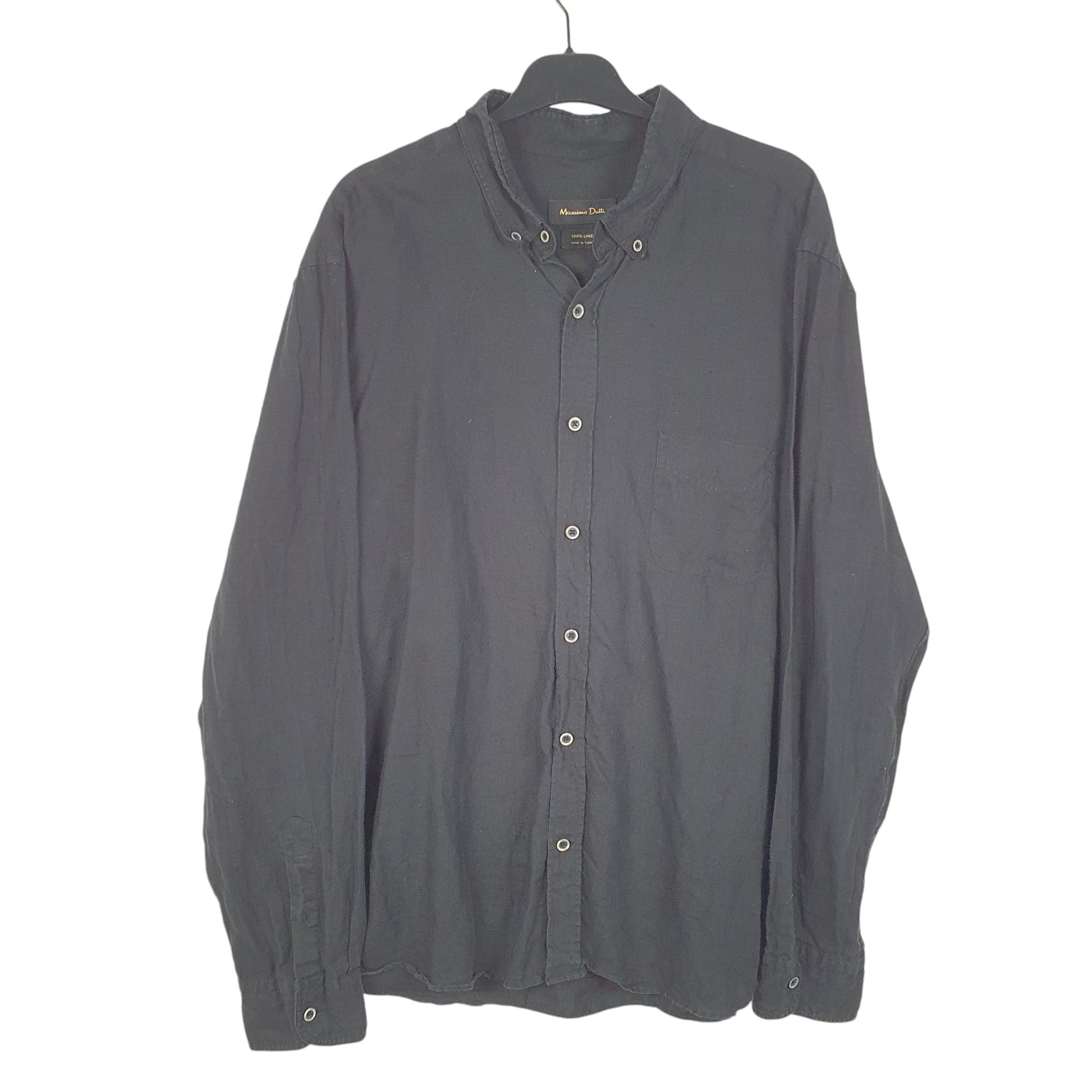 Mens Black Massimo Dutti  Long Sleeve Shirt