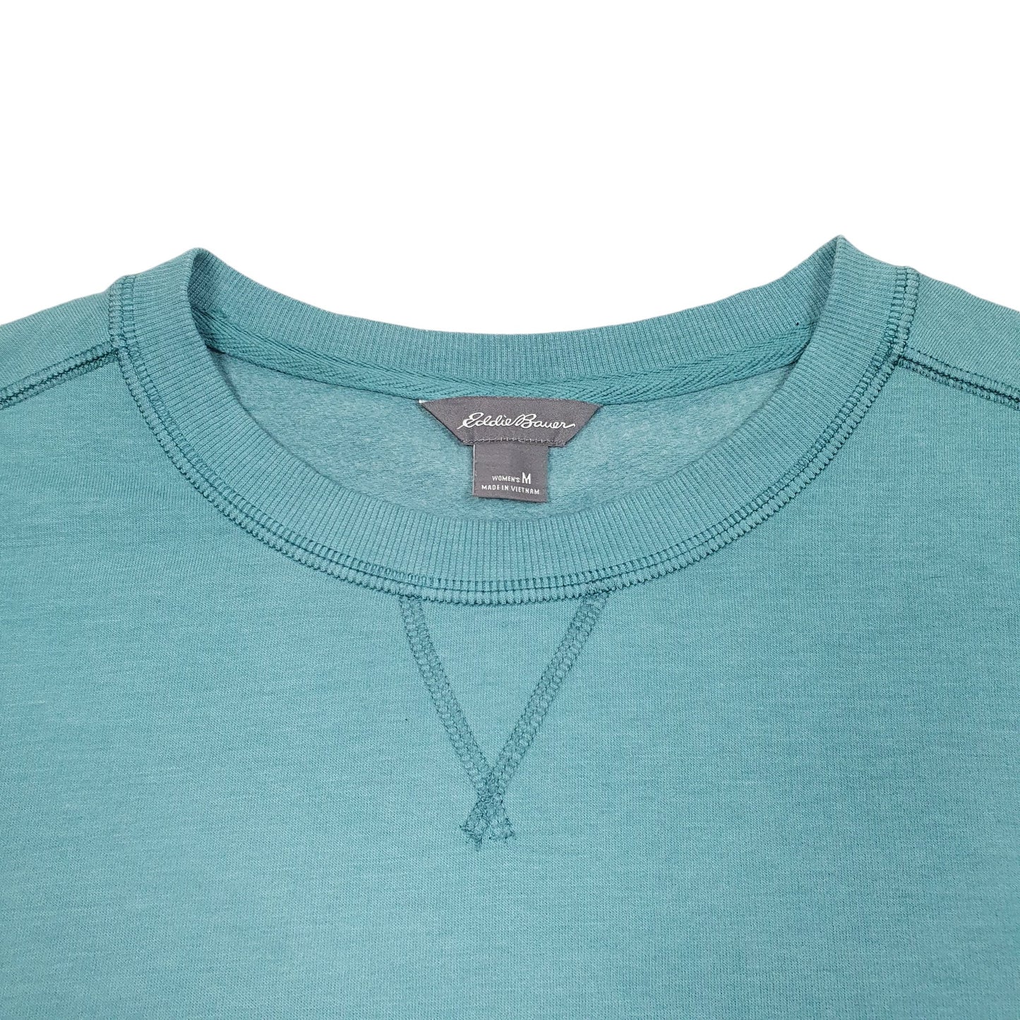 Womens Green Eddie Bauer Fade Crewneck Jumper