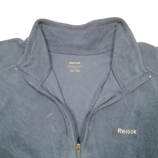 Mens Navy Reebok  Quarter Zip Jumper
