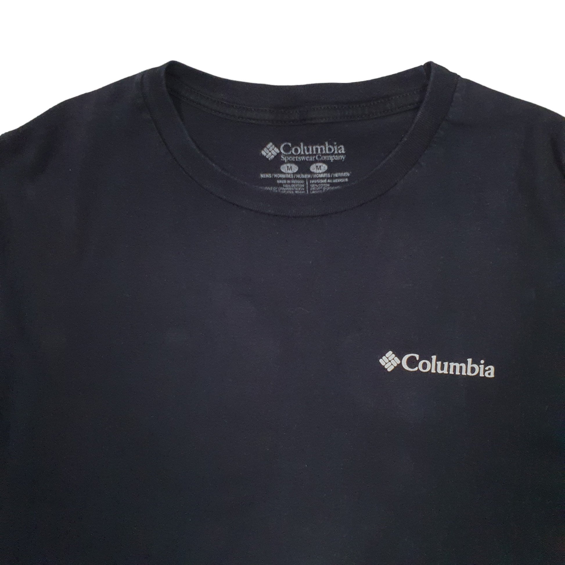 Mens Black Columbia Sportswear Spellout Short Sleeve T Shirt