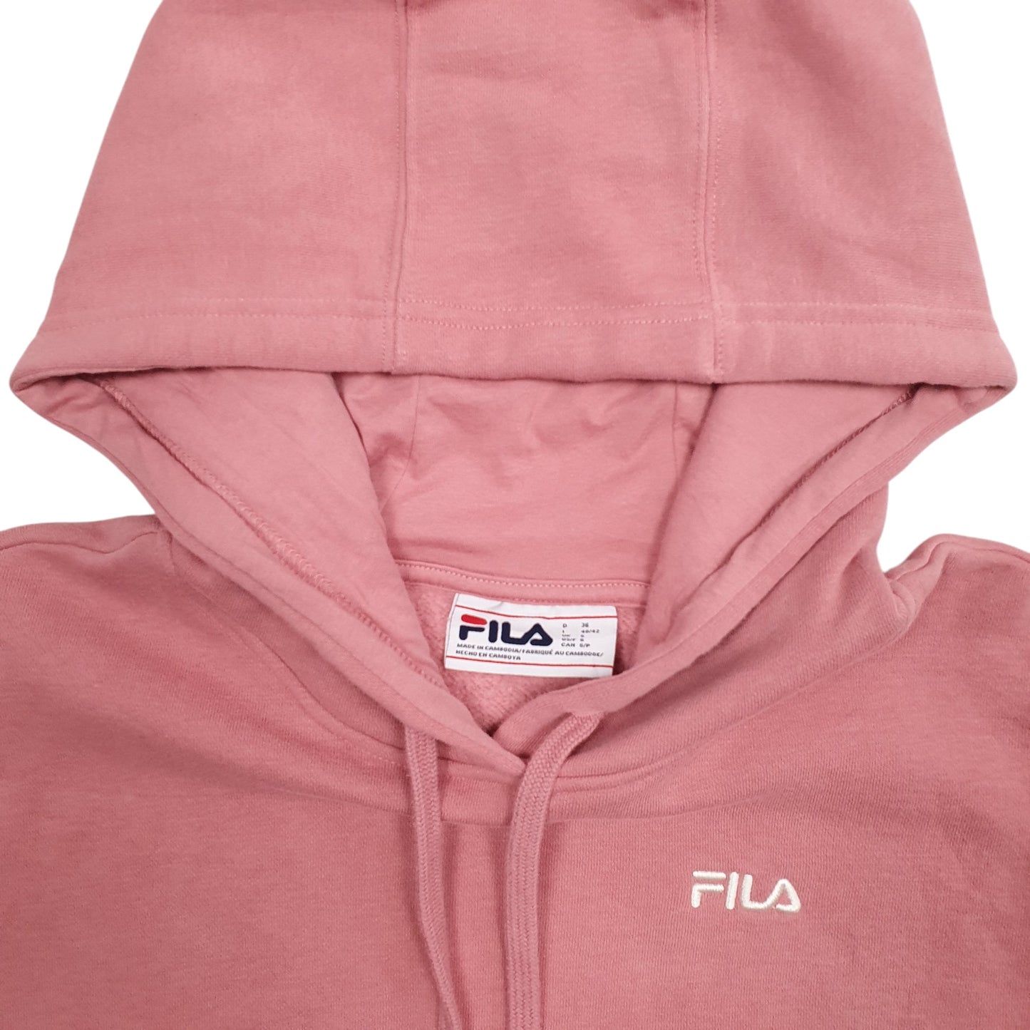 Womens Pink Fila  Hoodie Jumper