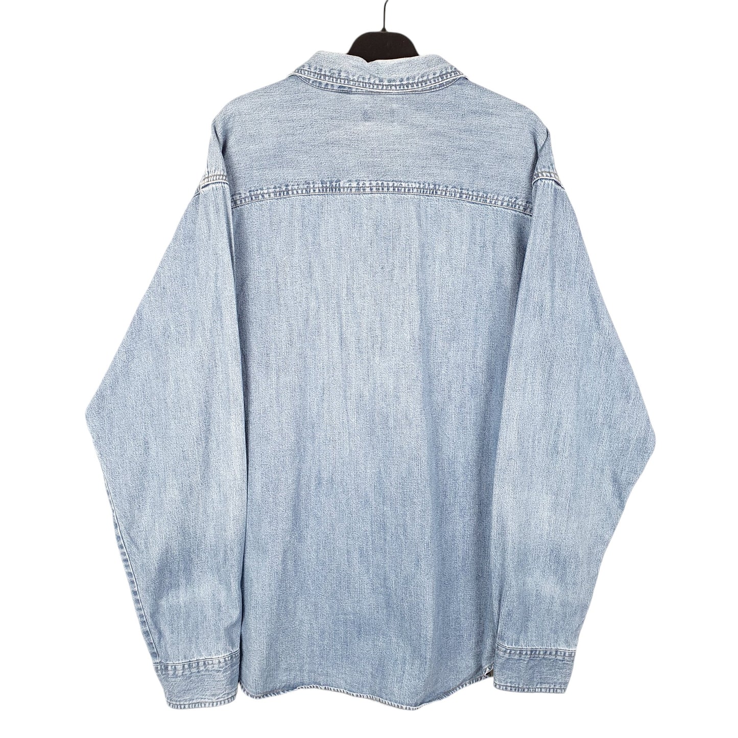 Mens Blue Levis Denim Jeans Vintage Overshirt Shacket Long Sleeve Shirt