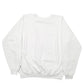 Mens White Hanes Vintage Made In USA Raglan Delphinium Flowers Crewneck Jumper