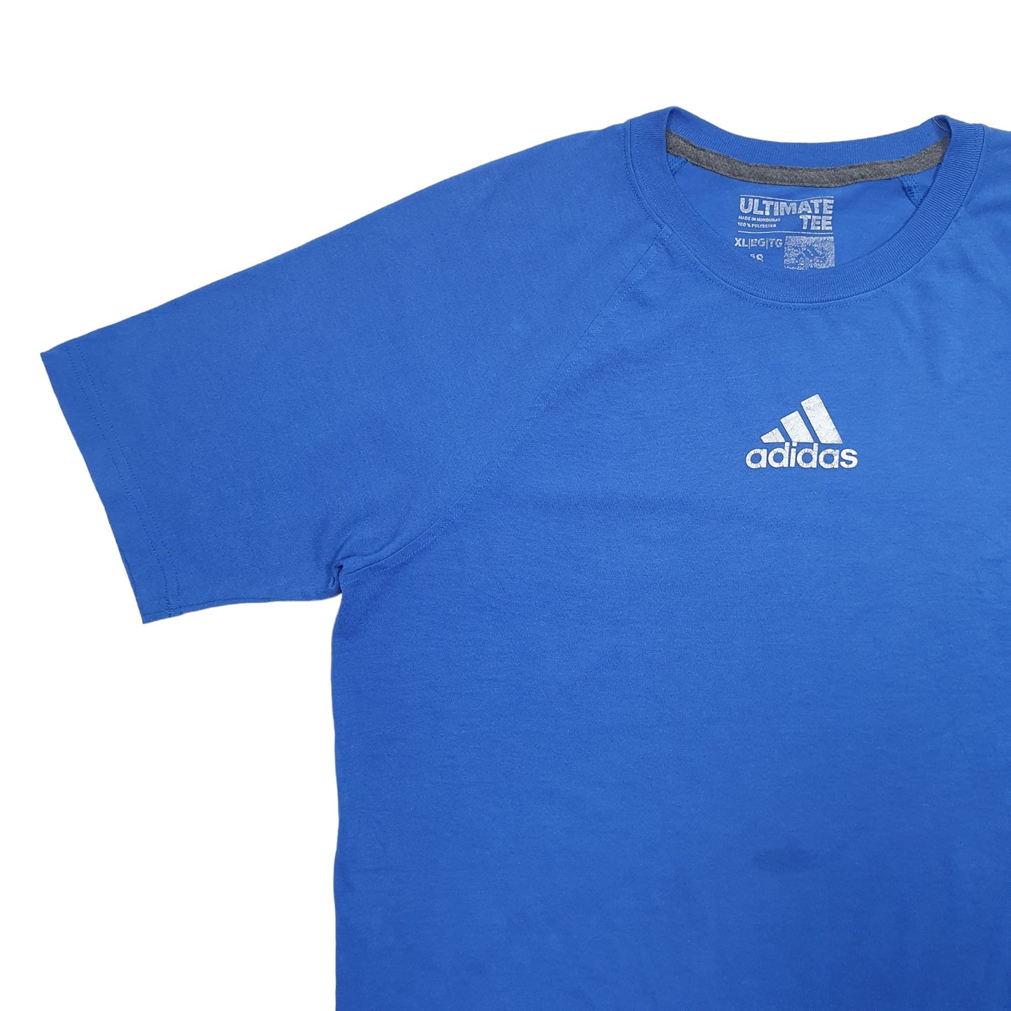 Mens Blue Adidas  Short Sleeve T Shirt