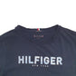 Womens Black Tommy Hilfiger Spellout Short Sleeve T Shirt