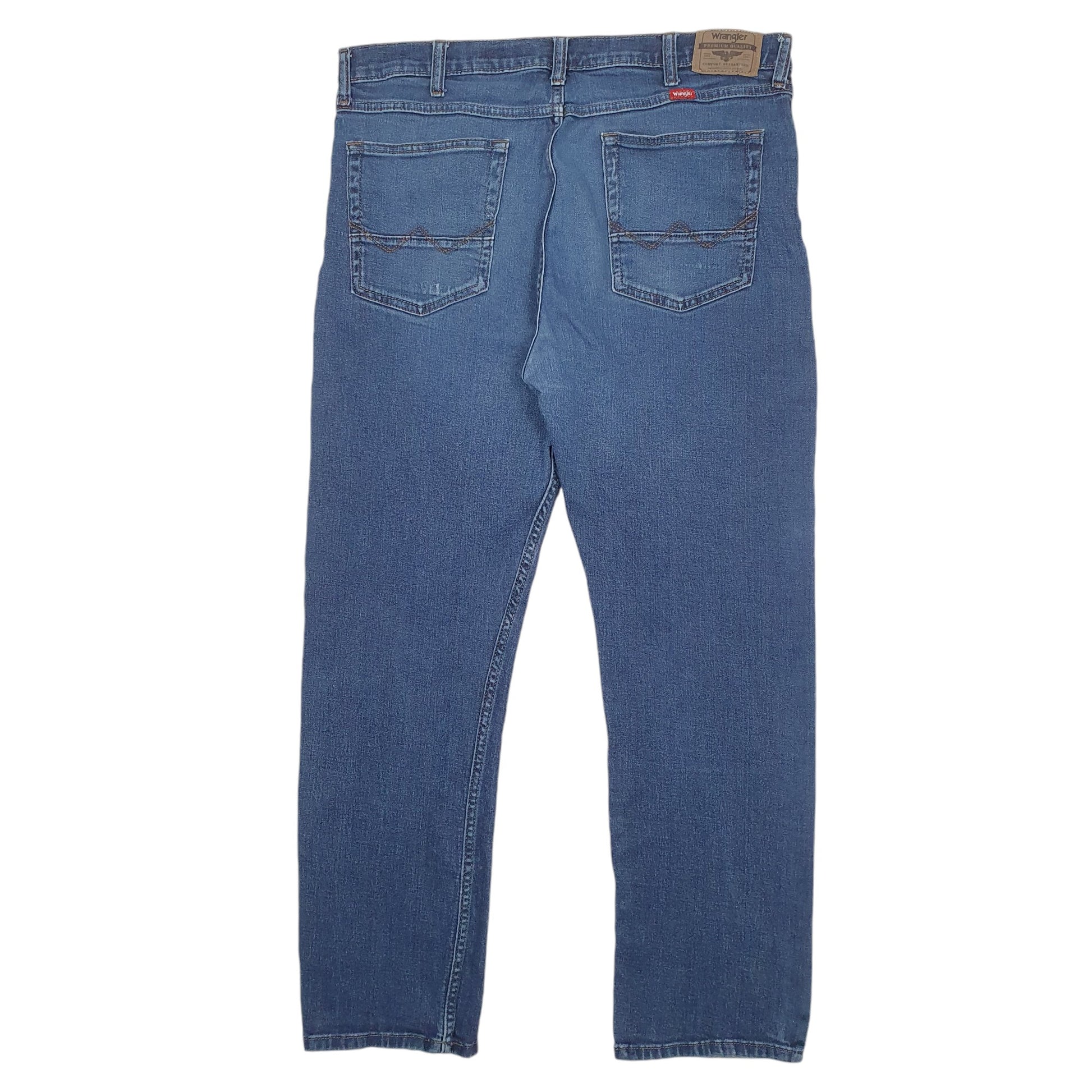 Mens Blue Wrangler Stretch Fit 92SSWDB JeansW36 L30