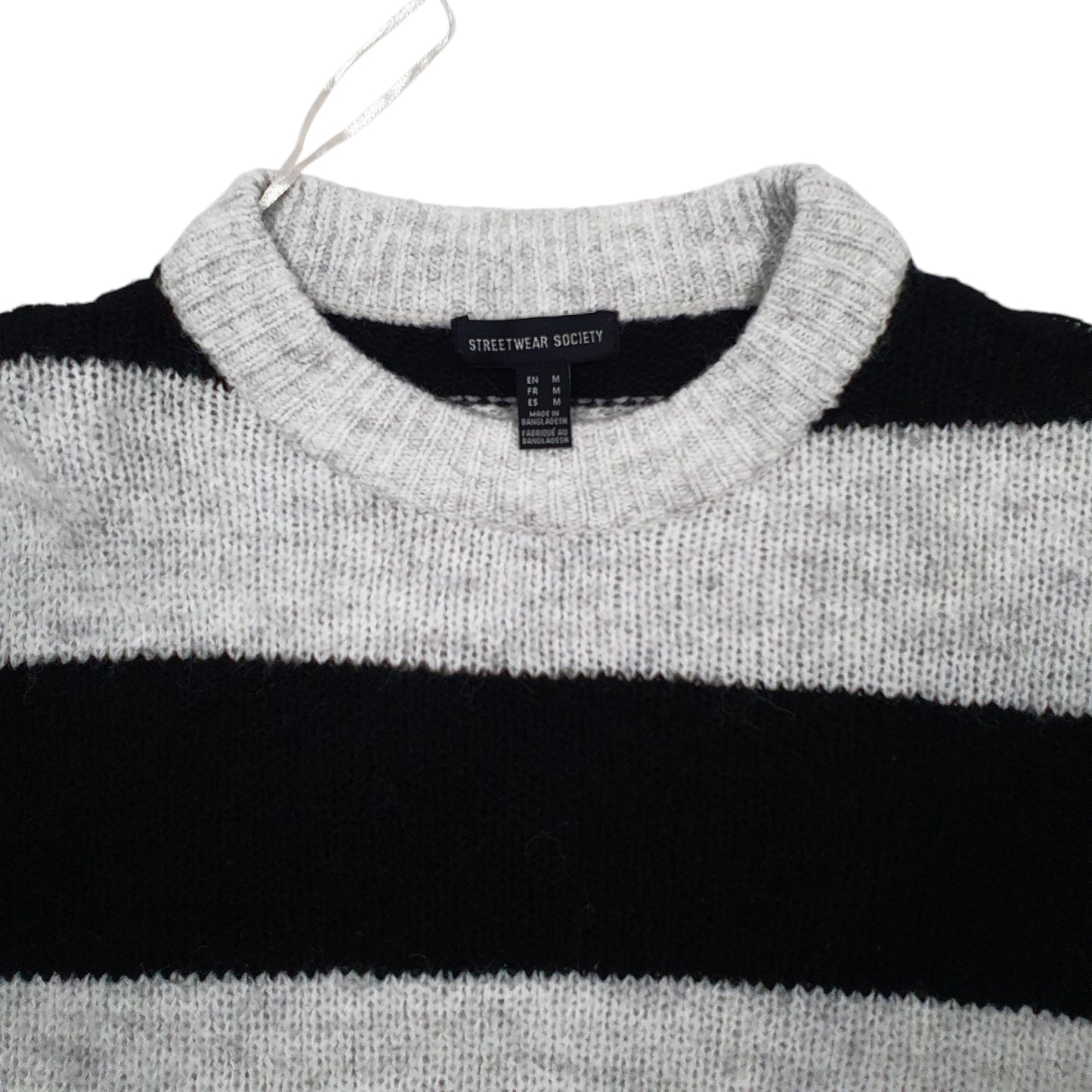 Womens Grey Streetwear Society  Crewneck Jumper