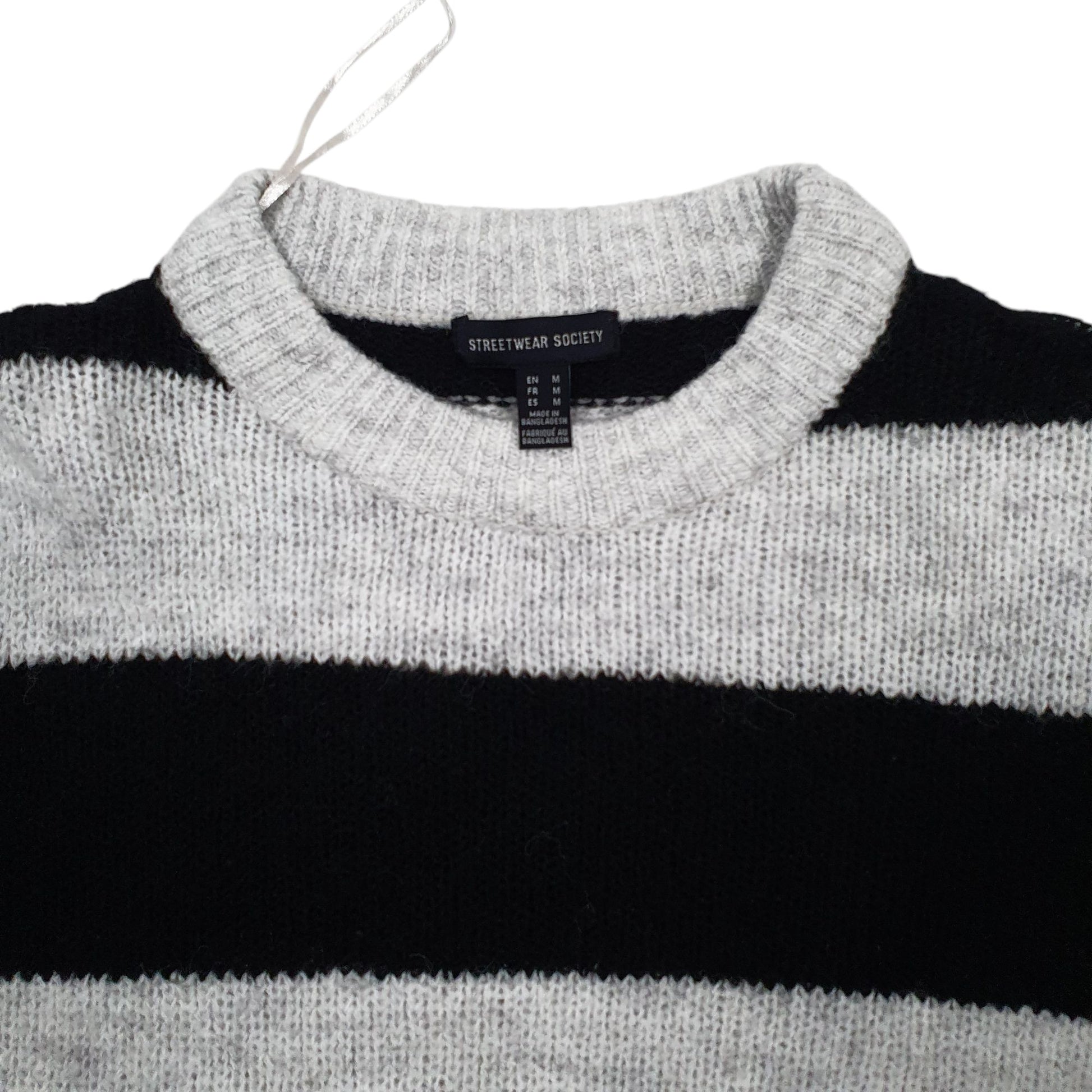 Womens Grey Streetwear Society  Crewneck Jumper