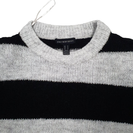 Womens Grey Streetwear Society  Crewneck Jumper