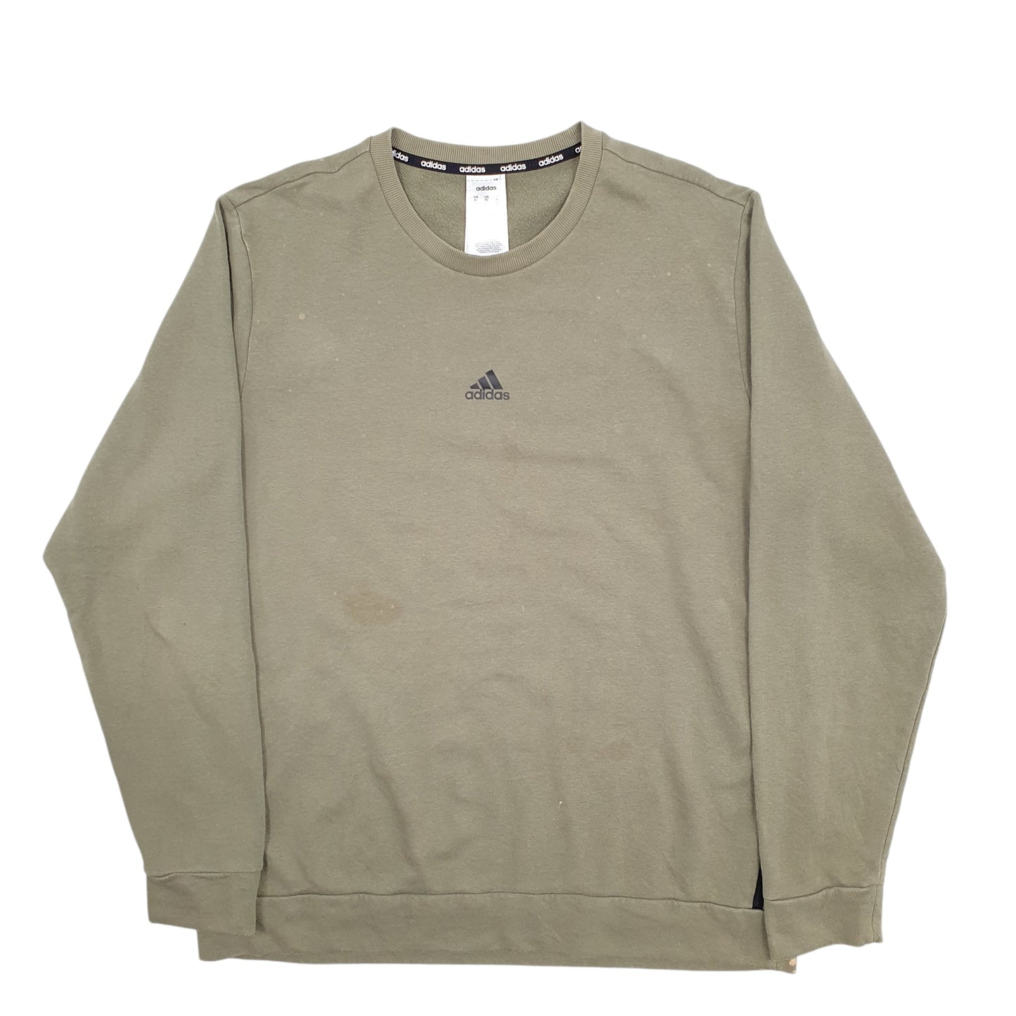 Mens Green Adidas  Crewneck Jumper