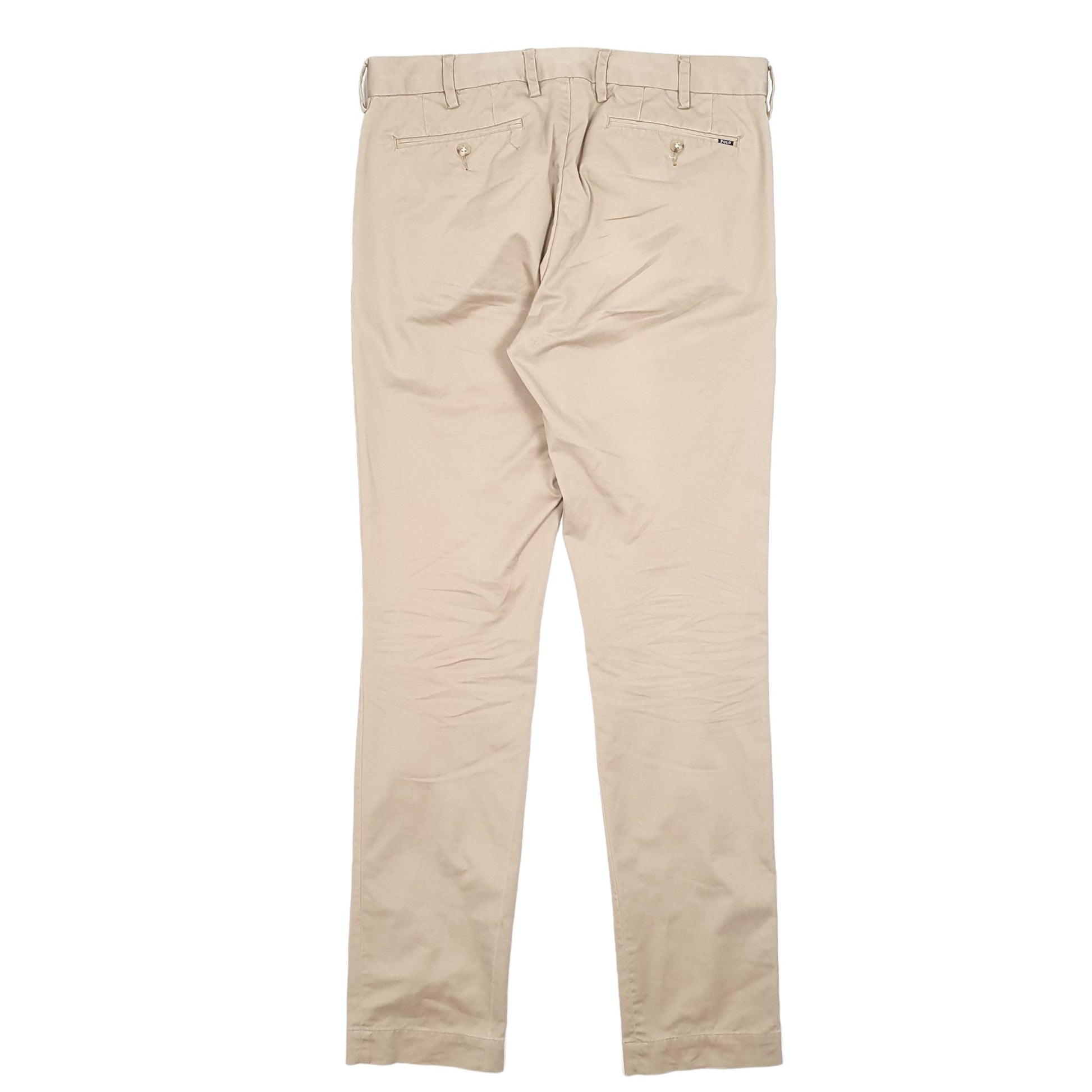 Mens Beige Polo Ralph Lauren Stretch Chino Trousers