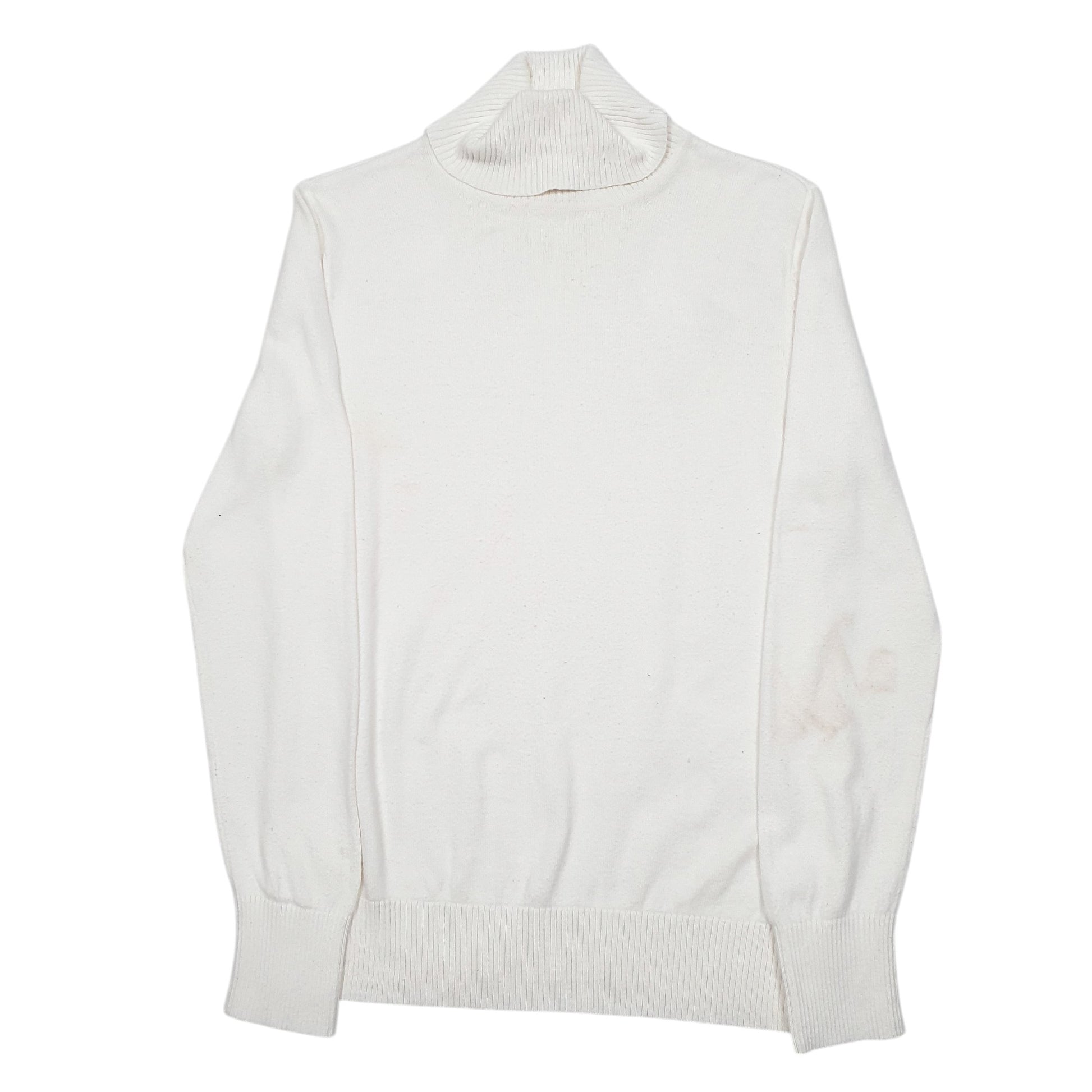 Womens Cream L.L.Bean Roll Knit Blend Turtle Neck Jumper