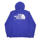 Mens Blue The North Face Spellout Hoodie Jumper