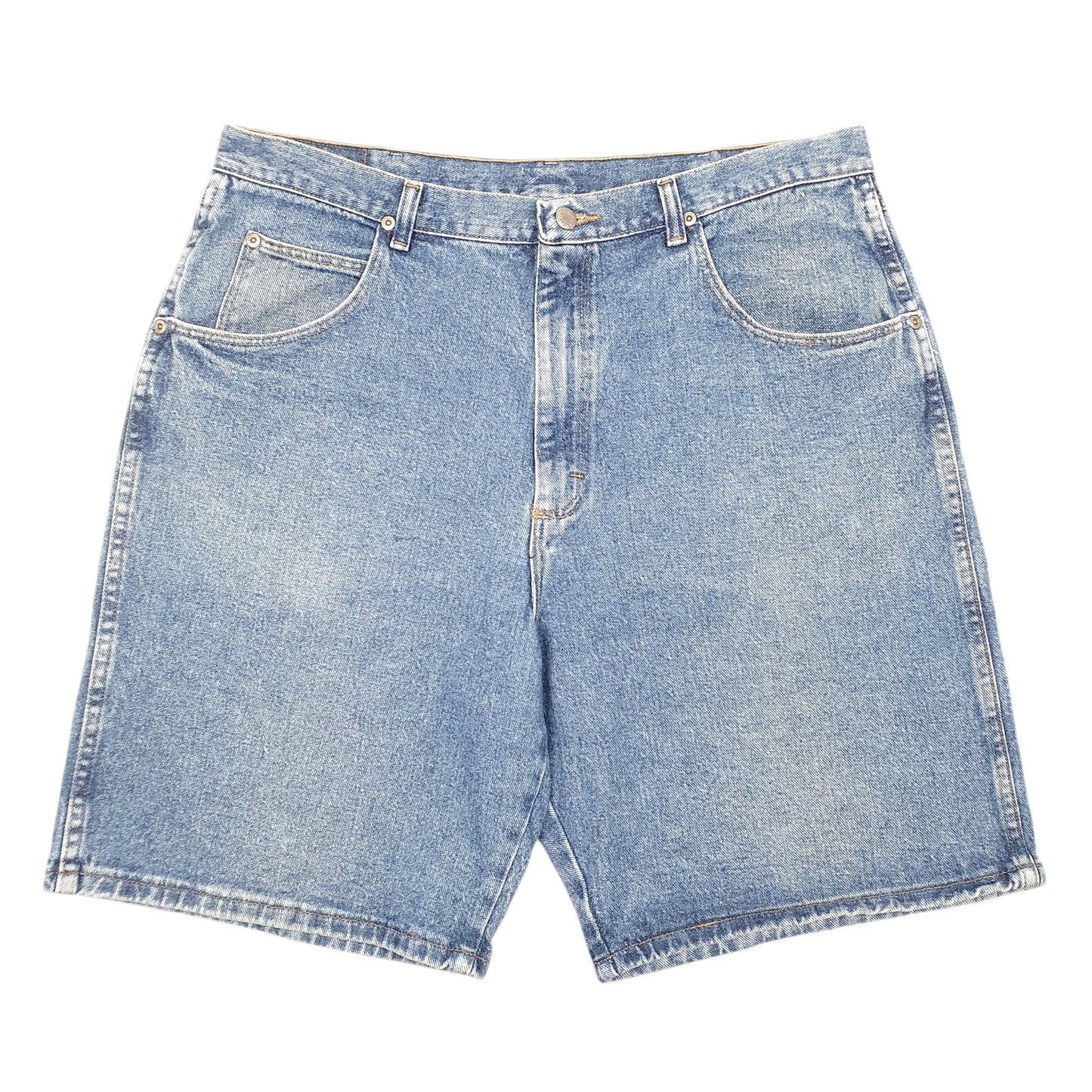 Mens Blue Wrangler Denim Jeans Jorts Denim Shorts