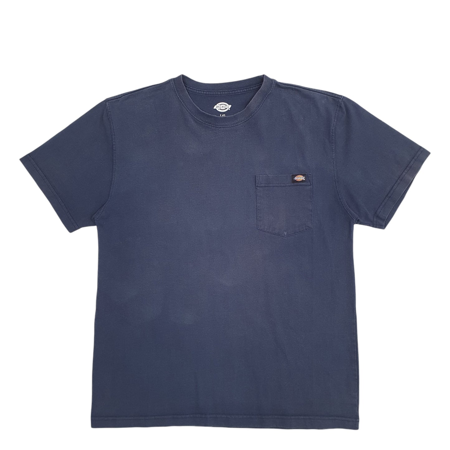 Mens Navy Dickies Pocket Short Sleeve T Shirt