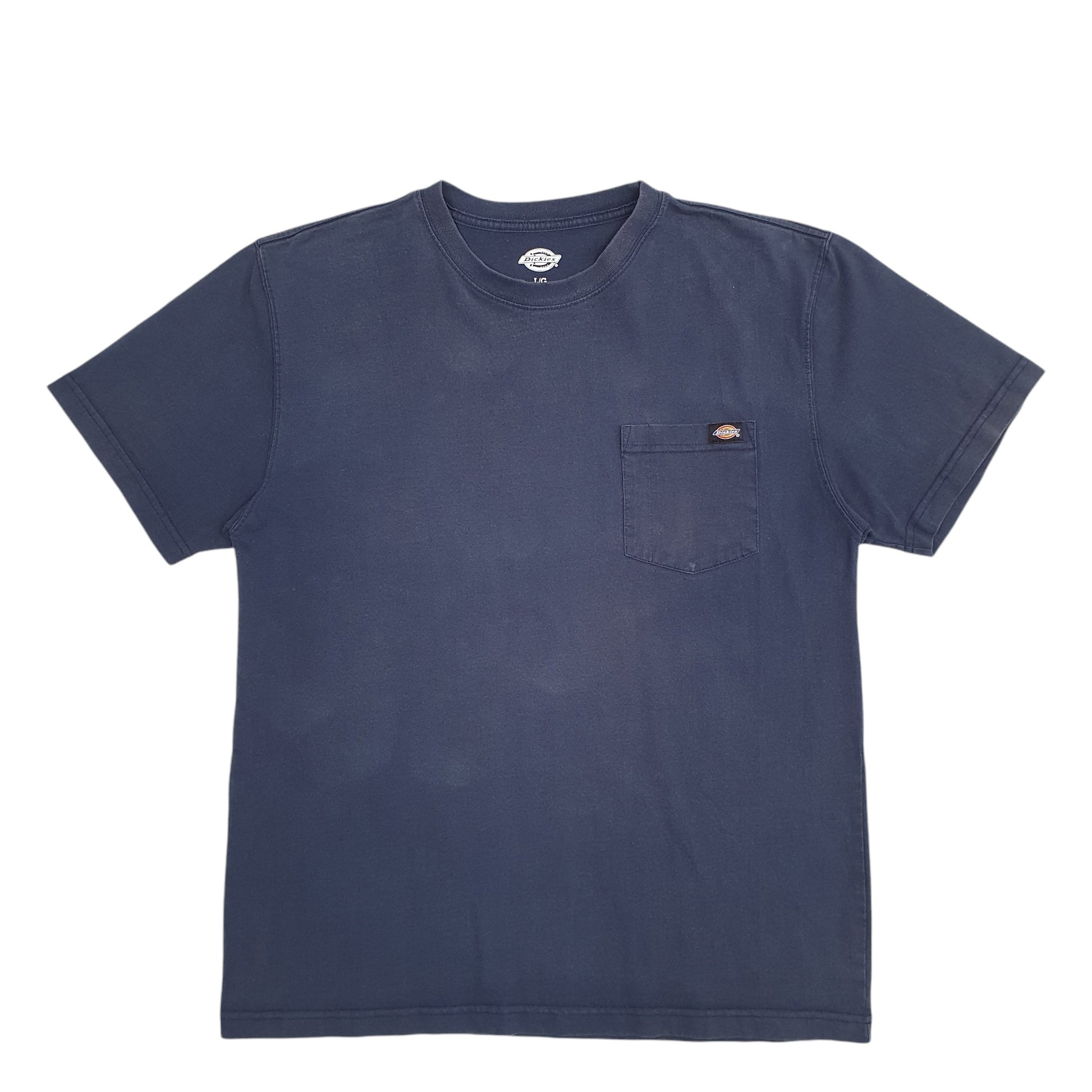 Mens Navy Dickies Pocket Short Sleeve T Shirt