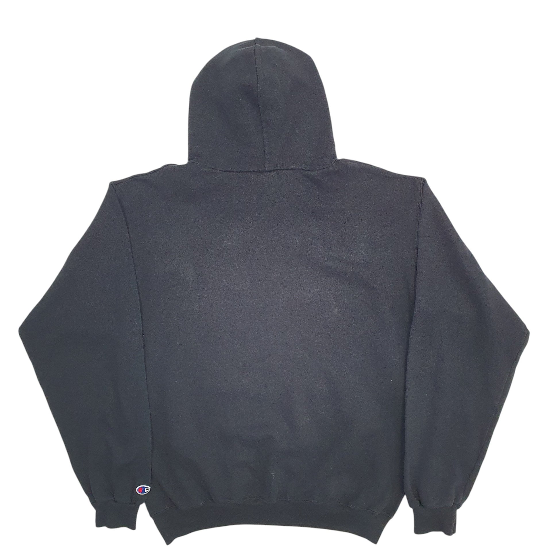 Mens Black Champion Alki 71 Spellout Hoodie Jumper