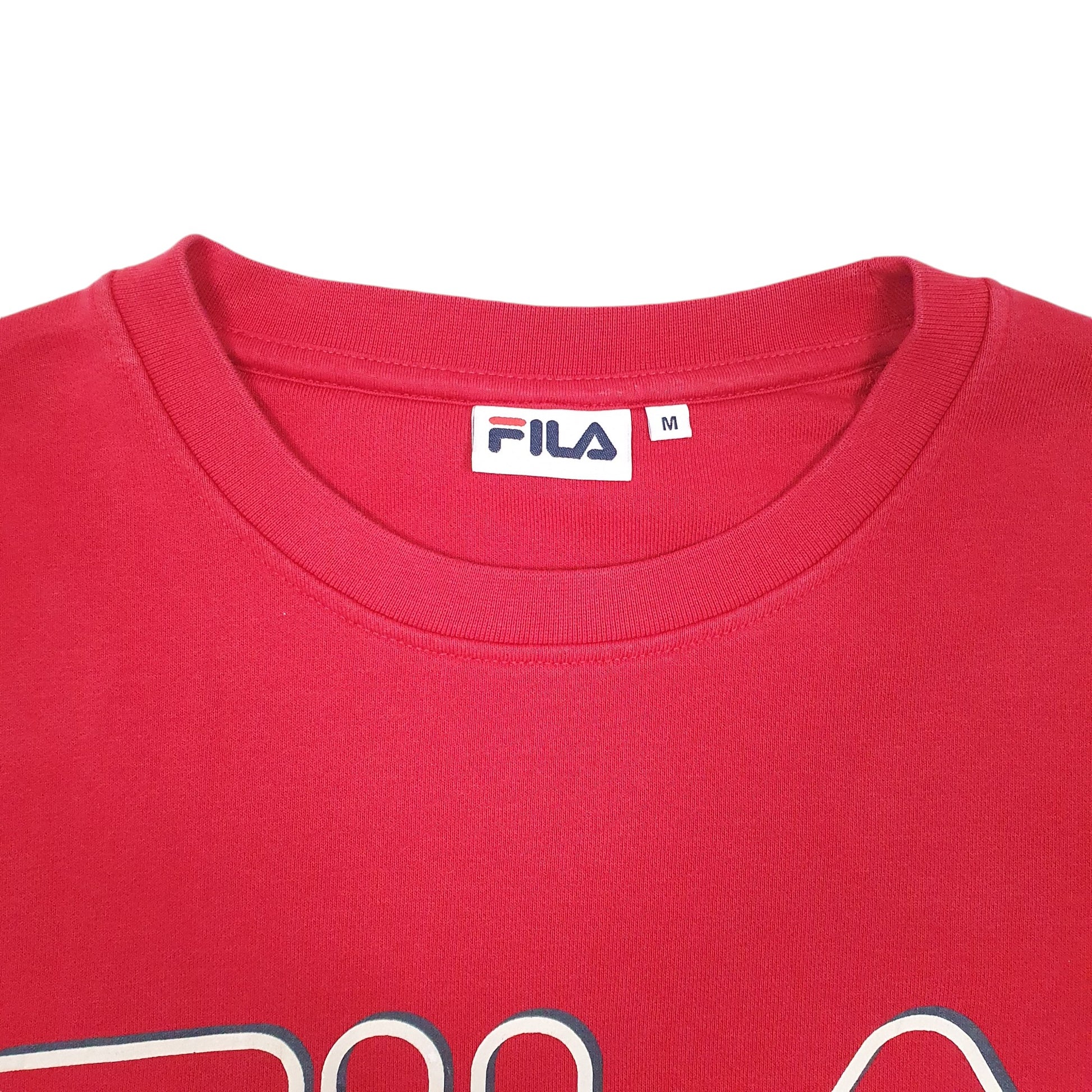 Mens Navy Fila  Crewneck Jumper