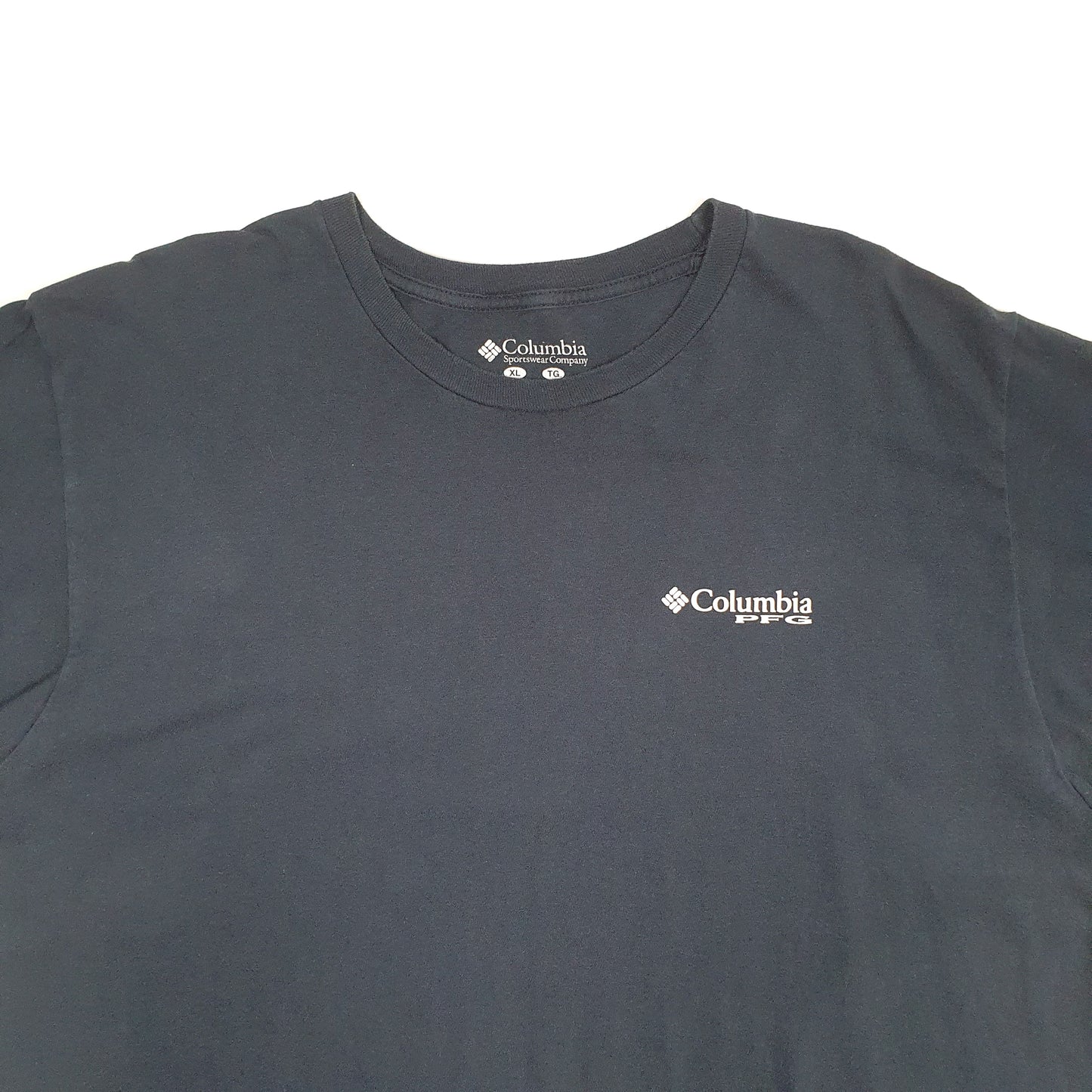 Mens Navy Columbia Sportswear PFG Fishing Short Sleeve T Shirt